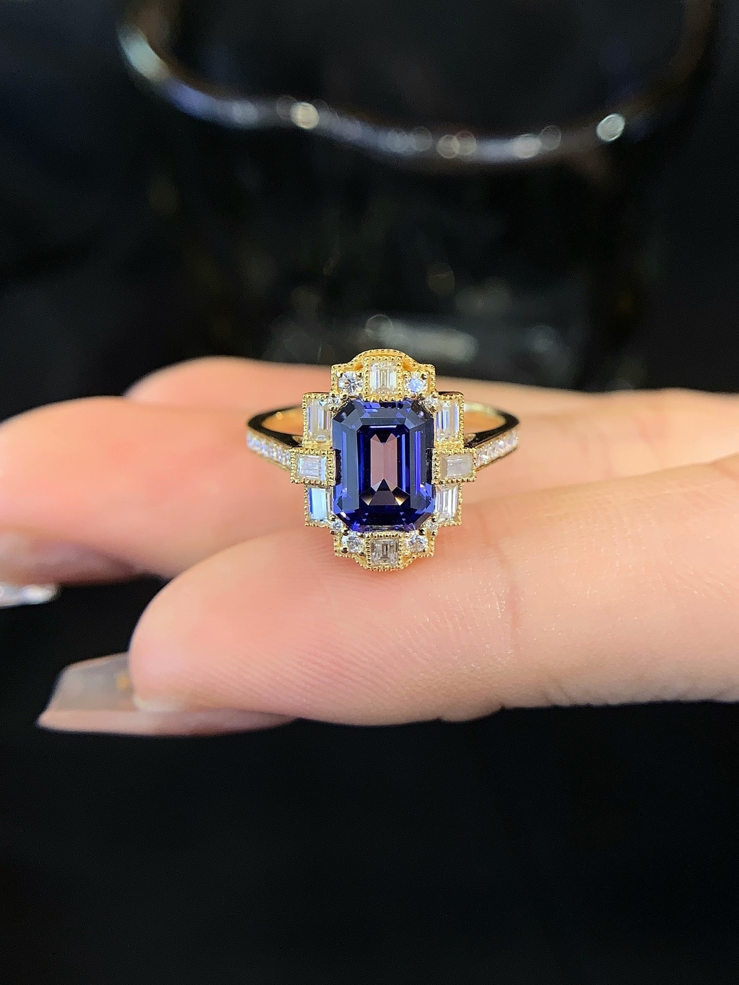 Amethyst Prism ring