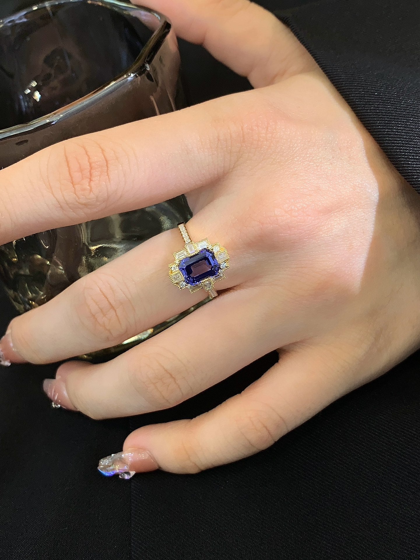 Amethyst Prism ring