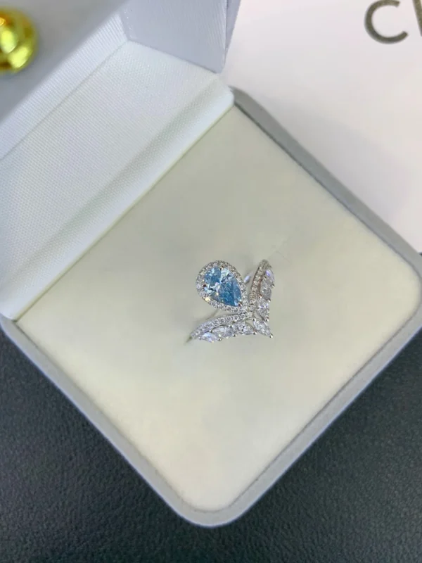 Premium Blue Sky Diamond Ring - Image 5