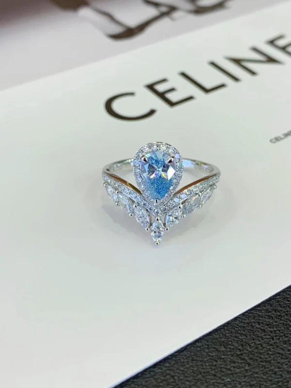 Premium Blue Sky Diamond Ring