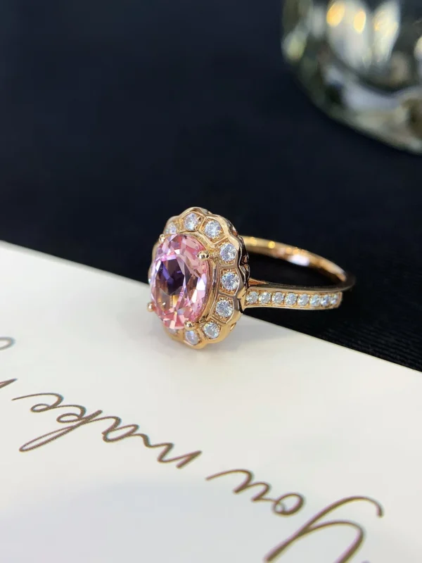 Romantic Rose Gold Diamond Ring